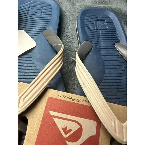 Quiksilver Haleiwa Men's Flip Flops Bwt Sandal Size 8 - Picture 16 of 16